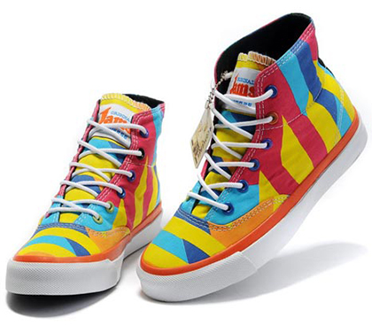 colorful high top converse