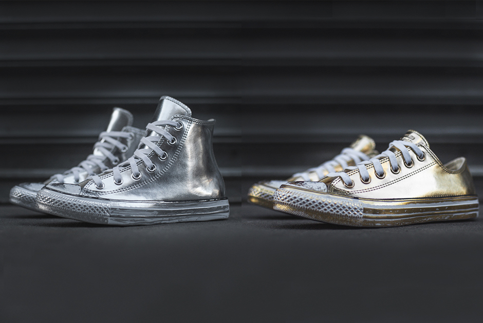 Chuck Taylor Metallic Gold And Silver 